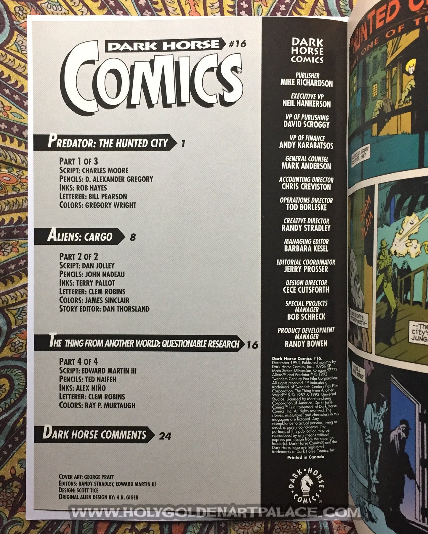 Dark Horse Comics #16 <COMICS20F>