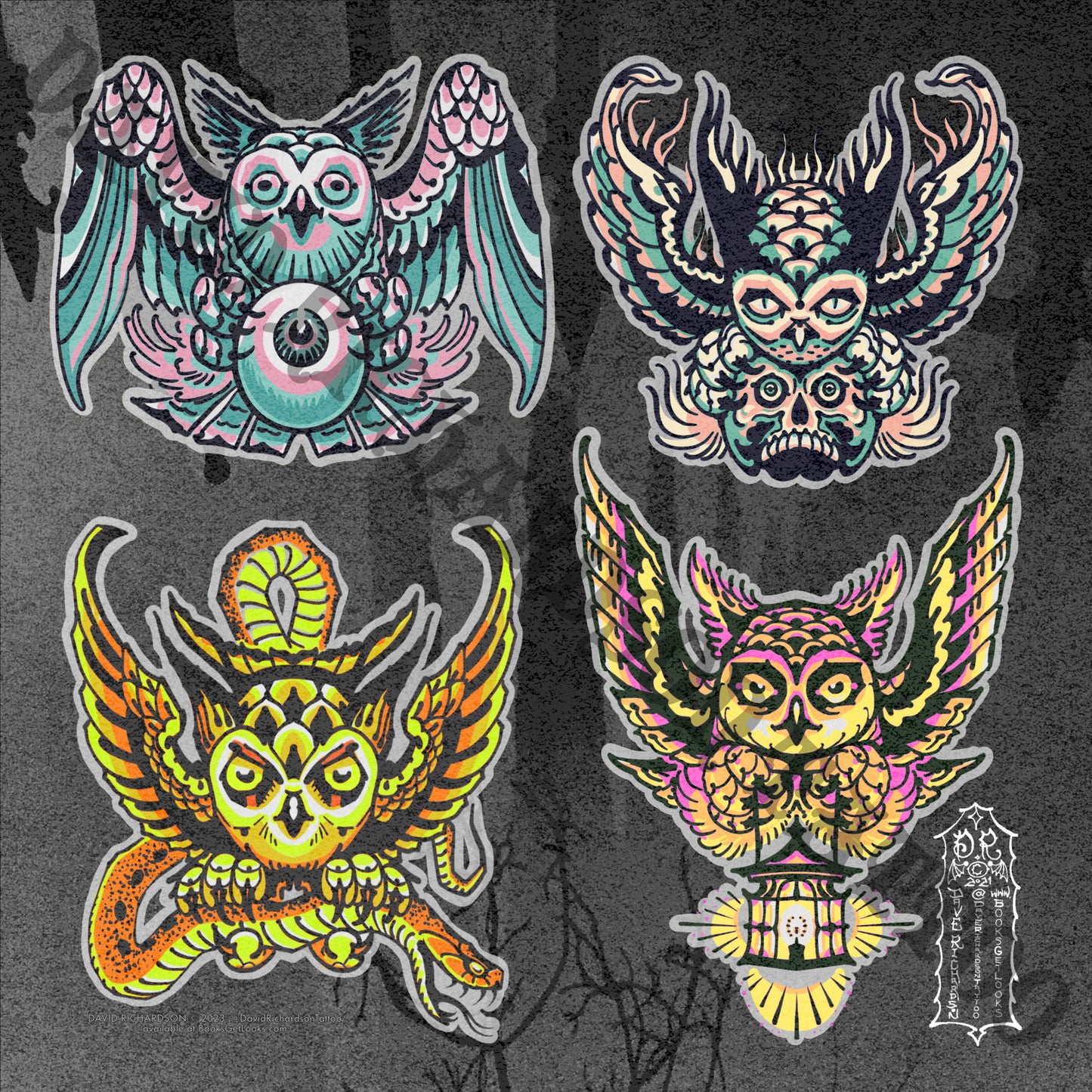 SEASONS OF OWL •FRAMED•