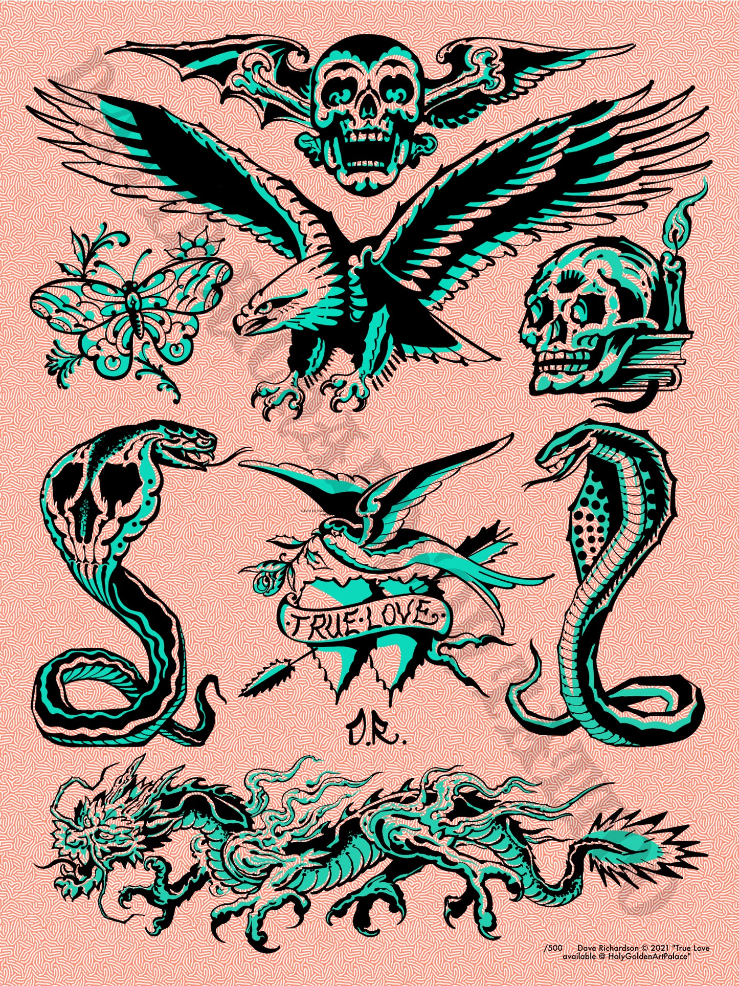 TRUE LOVE (PINK) •FRAMED•