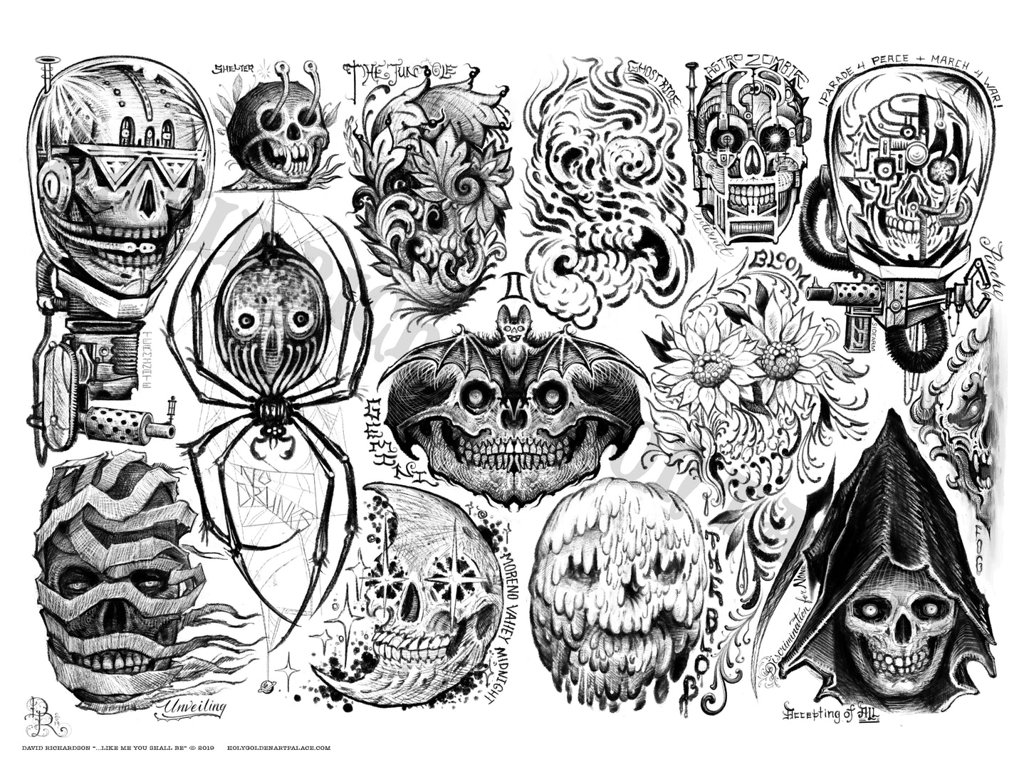 SKULLS 1 •FRAMED•