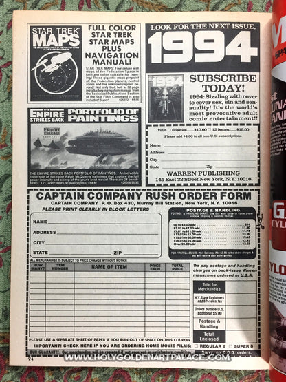1994 # 18 Warren Magazine APR 1981 Eighteen <HBBMAG20>