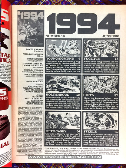 1994 # 19 Warren Magazine June 1981 Nineteen <HBBMAG20>