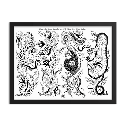 SNAKES 1   •FRAMED•