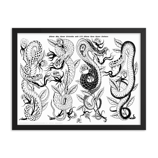 SNAKES 1   •FRAMED•