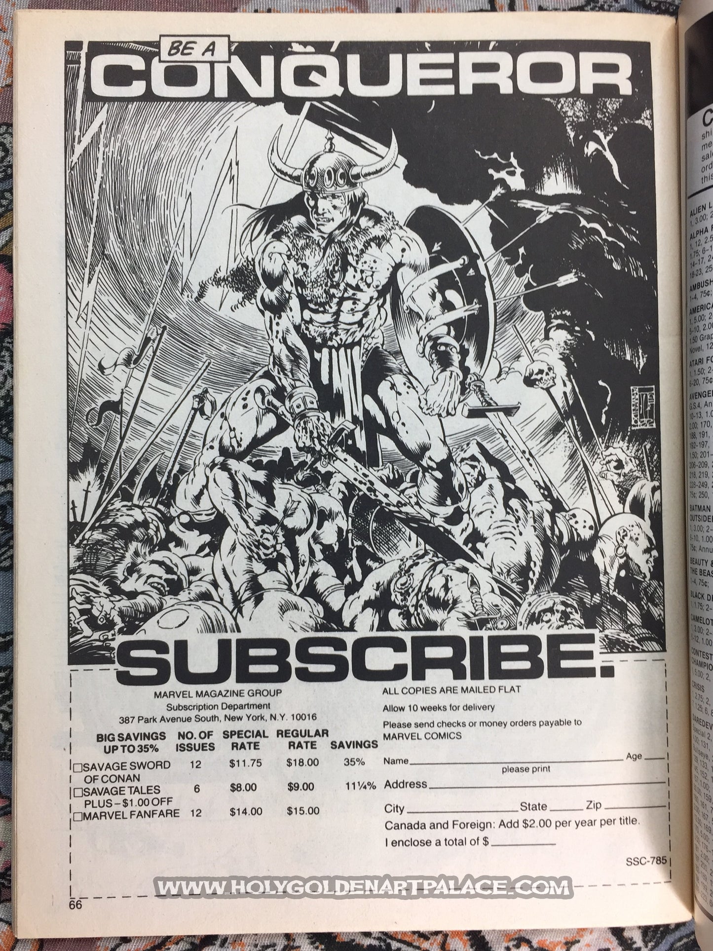 SAVAGE TALES VOL. 1 # 1  MARVEL MAGAZINE OCT 1985 NO. 1 <HBBMAG20>