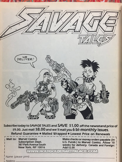 SAVAGE TALES VOL. 2 # 3  MARVEL MAGAZINE FEB 1986 NO. 3 <HBBMAG20>